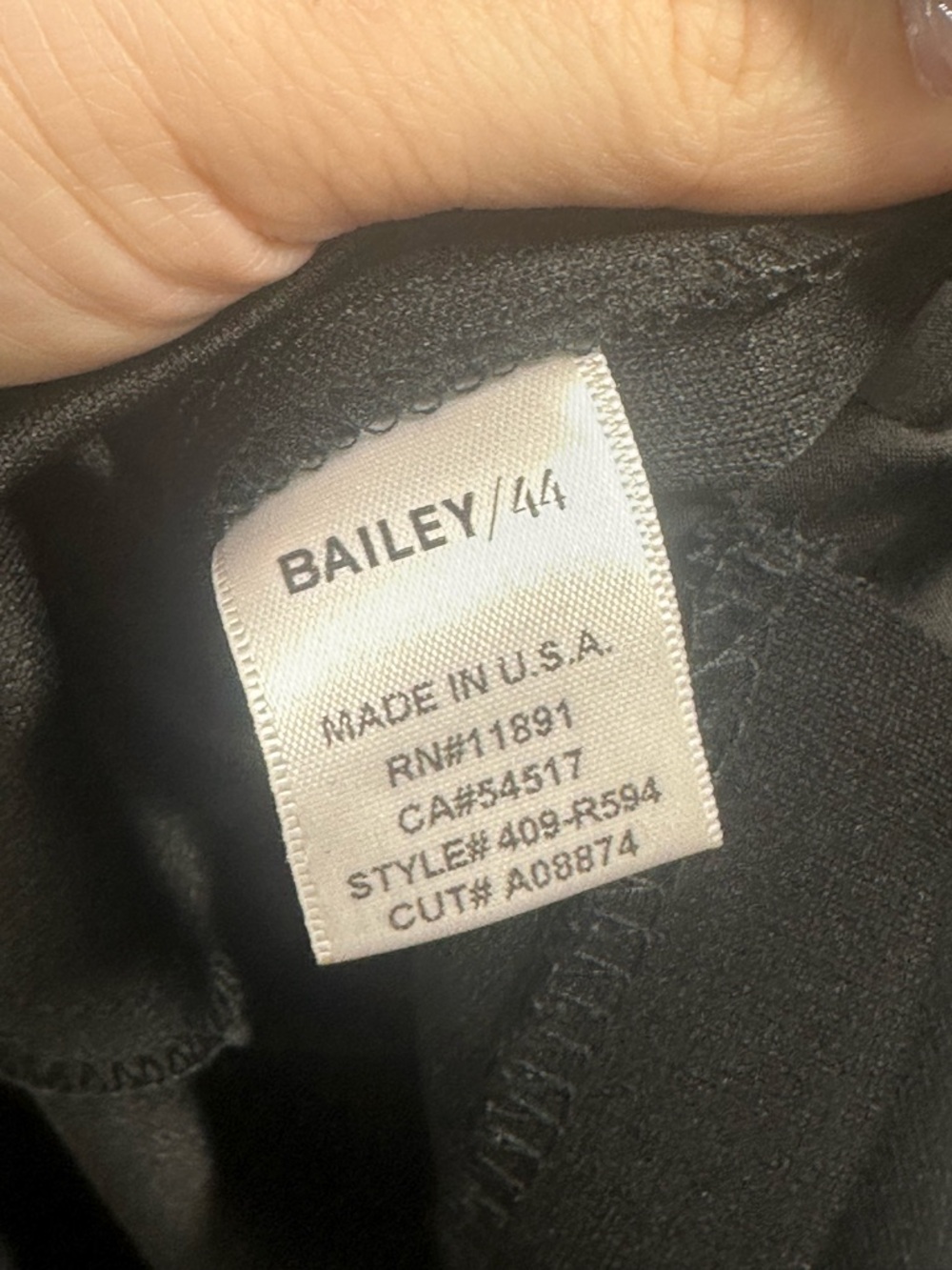 Bailey 44 Dirty Money Black Ponte Dress New From Revolve - Picture 6 of 12